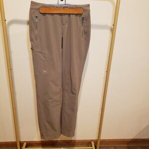 REI Co-op Hiking Pants Tan Women's 4 Athletic Stretch Hiking Outdoors Gorpcore